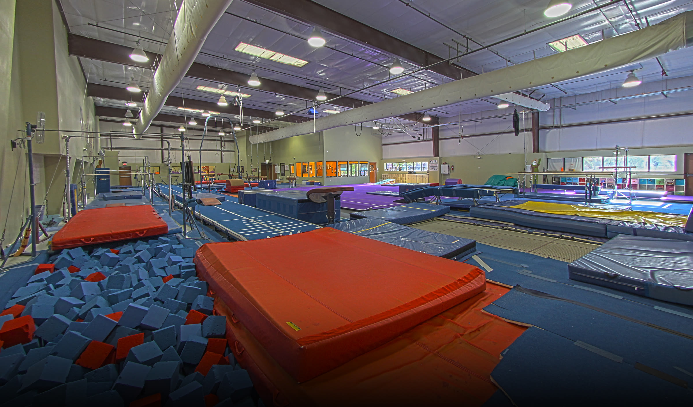 The foam pit at Old Pueblo Gymnastics Academy