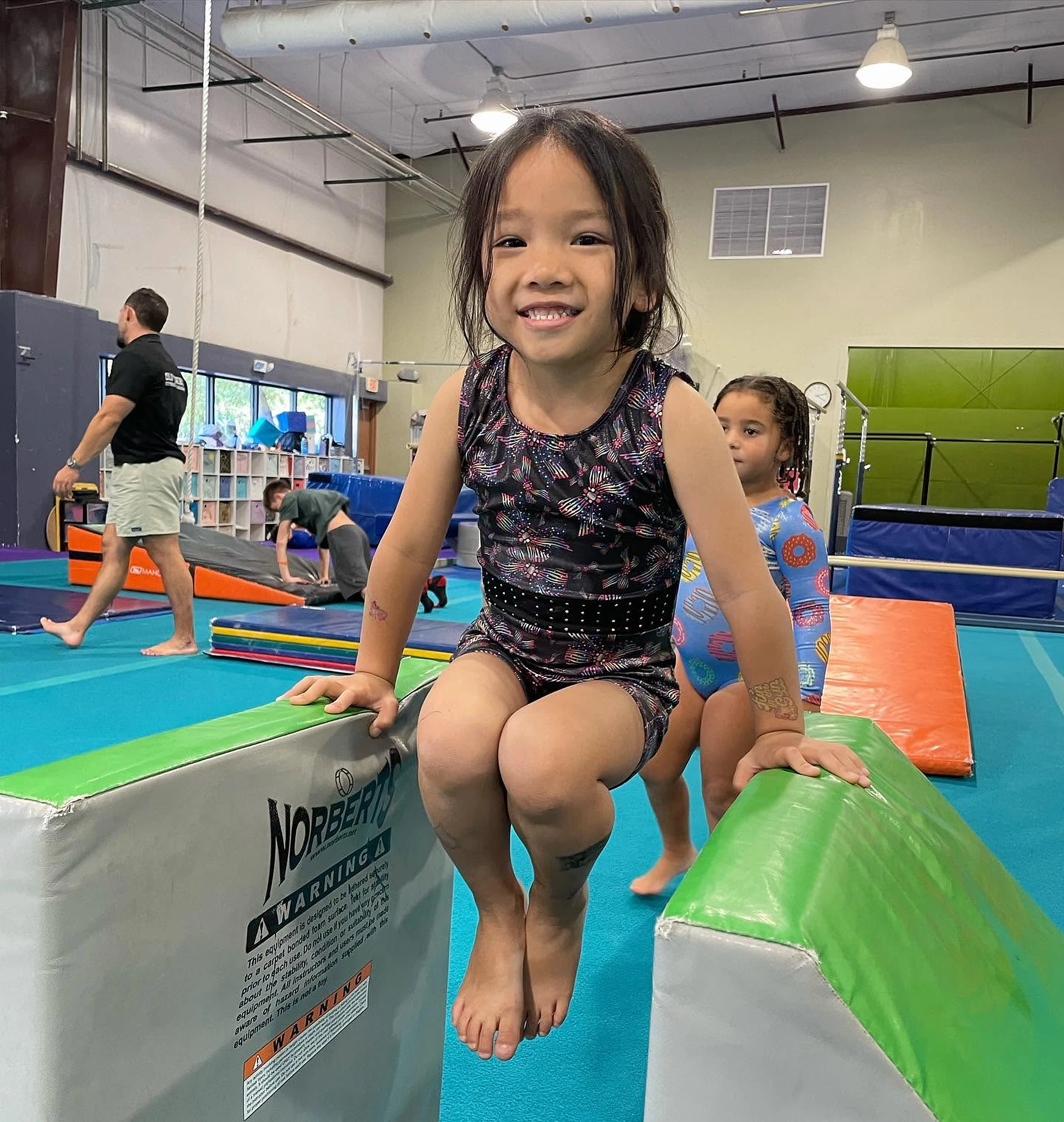 Preschool gymnast at Old Pueblo Gymnastics Academy